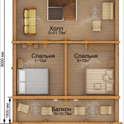 План второго этажа